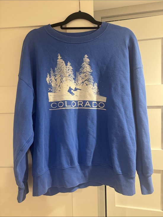 American Eagle Outfitters Tops - American Eagle Outfitters Blue Colorado Graphic Crewneck